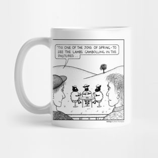 Lambs gambolling Mug